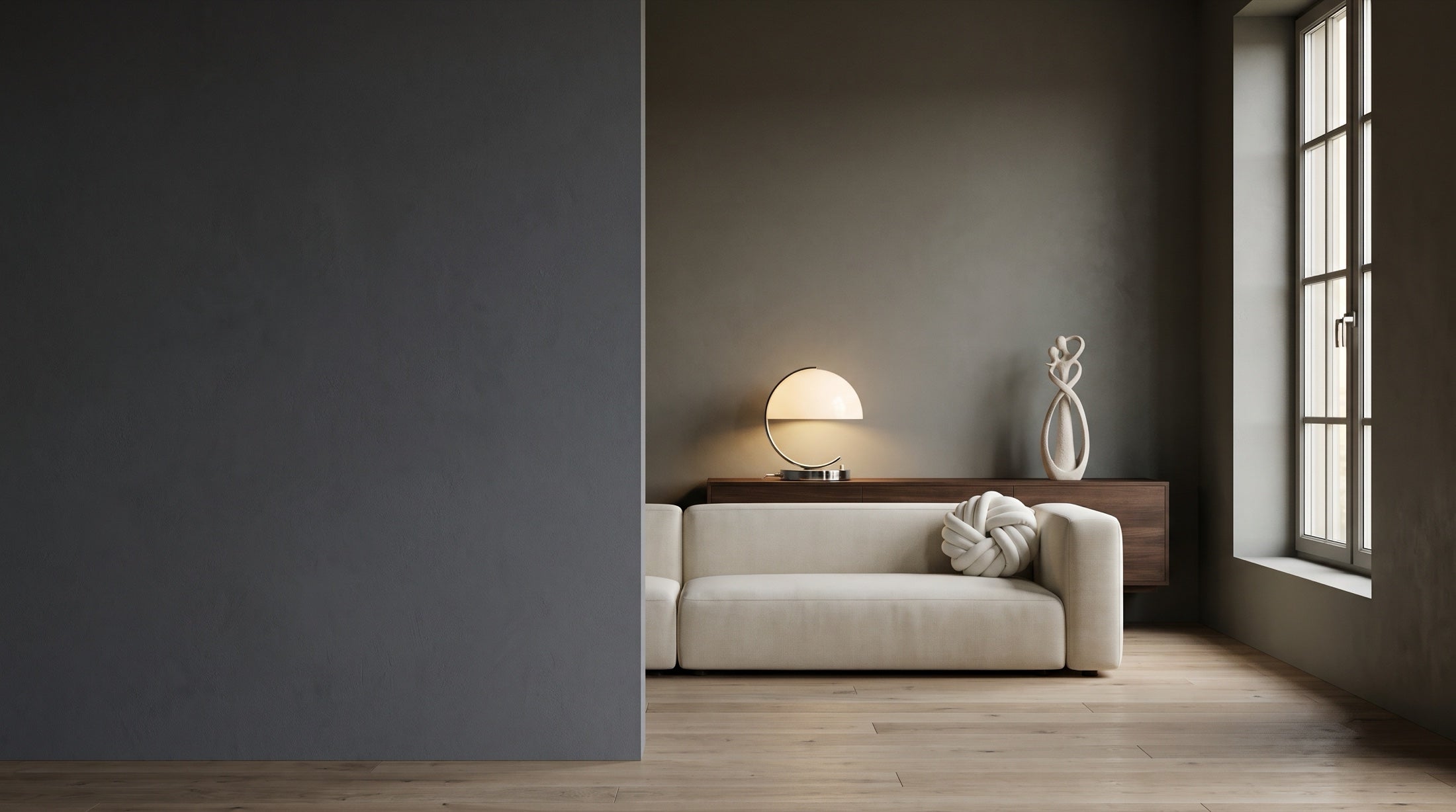 Aliya living collection: considered lighting, sculptural objects and soft textures