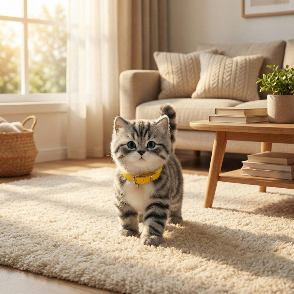 Chaton robot interactif tigré gris - Jouet électronique réaliste qui marche et miaule