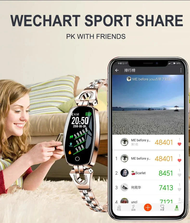 Bracelet d’activité étanche pour le suivi de l’activité quotidienne – Appareil connecté portable pour les entraînements, le suivi de la santé et l’utilisation quotidienne