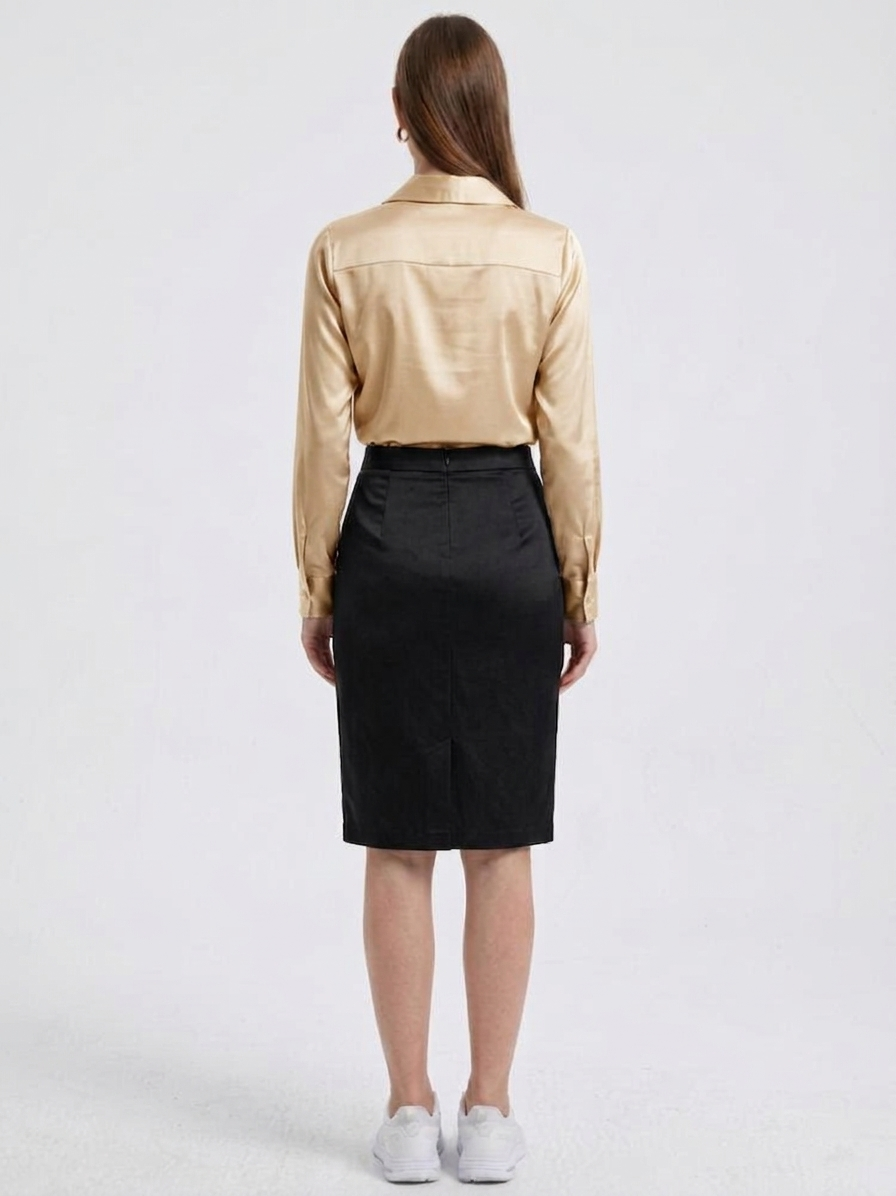 Blusa de tacto sedoso