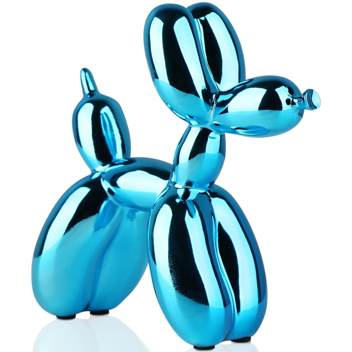 Escultura artística de perro globo para la decoración moderna del hogar – Figura decorativa divertida para la sala de estar, la oficina y las estanterías