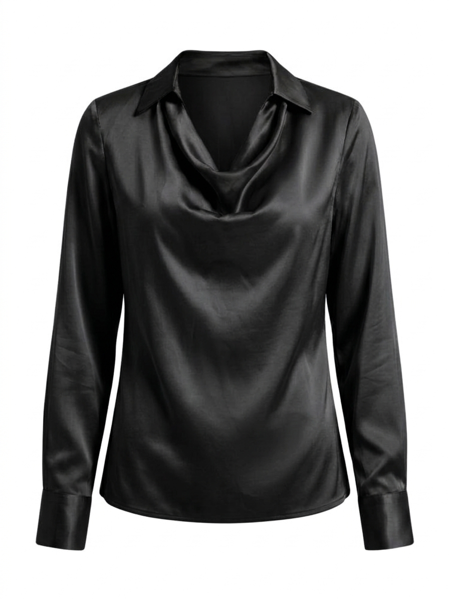 Blusa de tacto sedoso