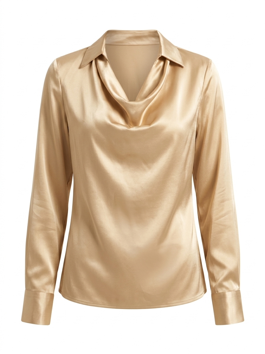 Blusa de tacto sedoso