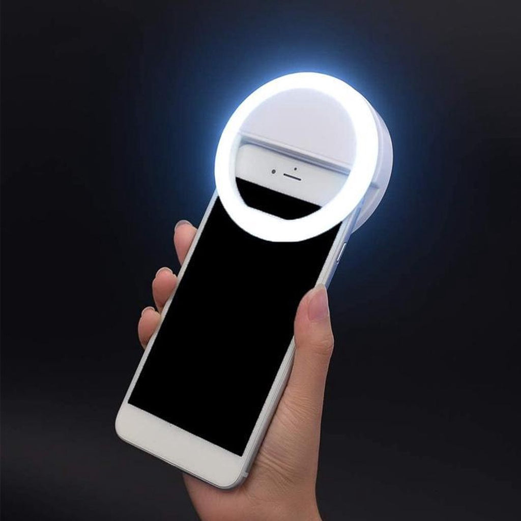 Anneau lumineux selfie portable pour la photographie et la vidéo – Éclairage LED à pince pour la création de contenu, les selfies et les appels vidéo