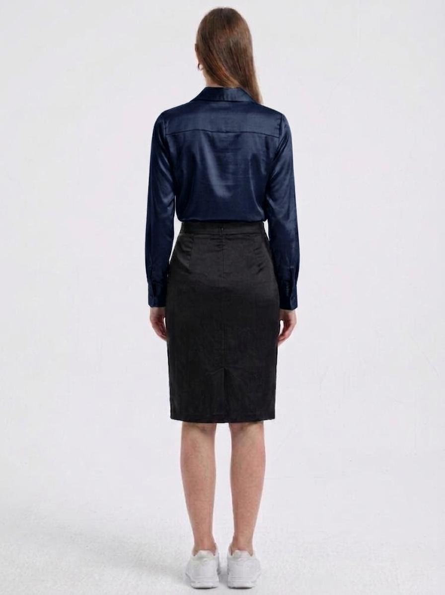 Blusa de tacto sedoso