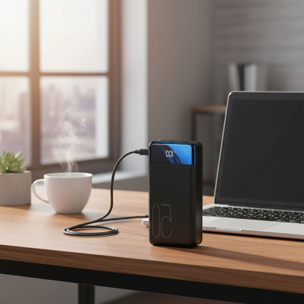 Batería externa portátil de capacidad ultr alta – Energía de respaldo prolongada para teléfonos, tabletas y laptops