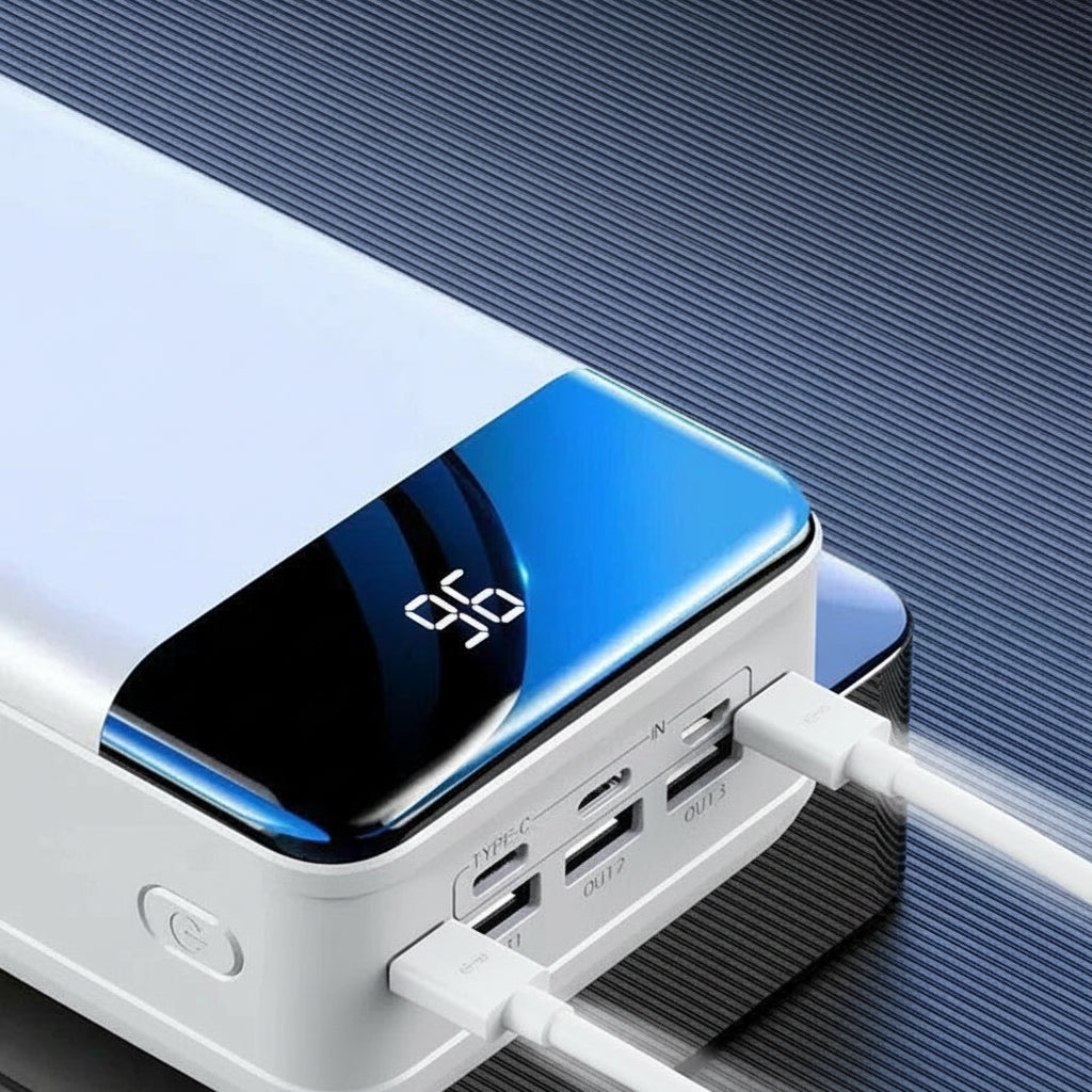 Batería externa portátil de capacidad ultr alta – Energía de respaldo prolongada para teléfonos, tabletas y laptops