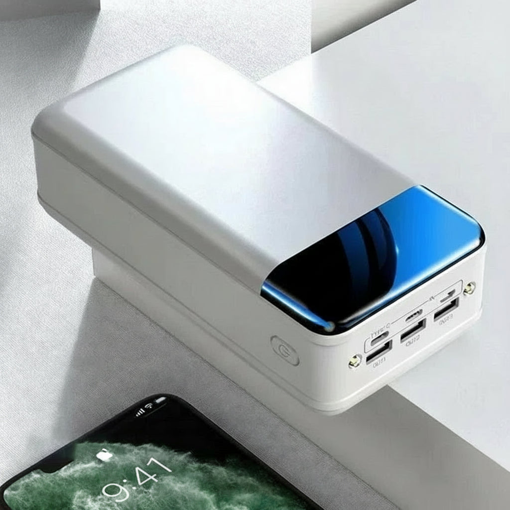 Batería externa portátil de capacidad ultr alta – Energía de respaldo prolongada para teléfonos, tabletas y laptops