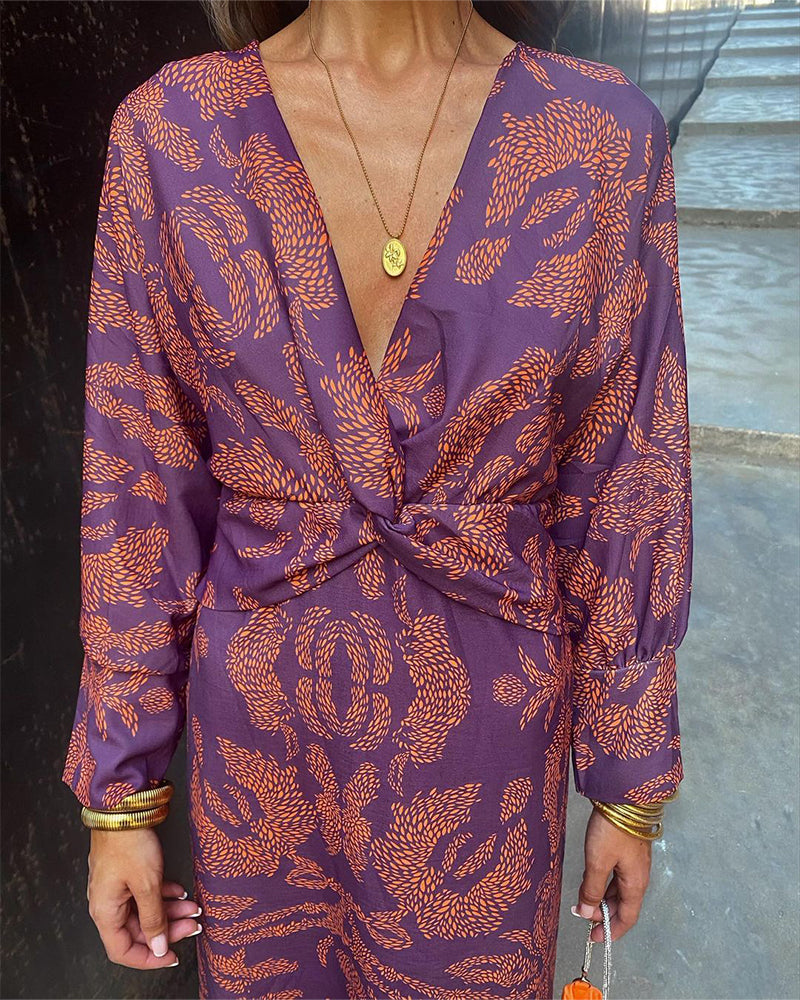 NOVA – Robe portefeuille bohème élégante sans effort