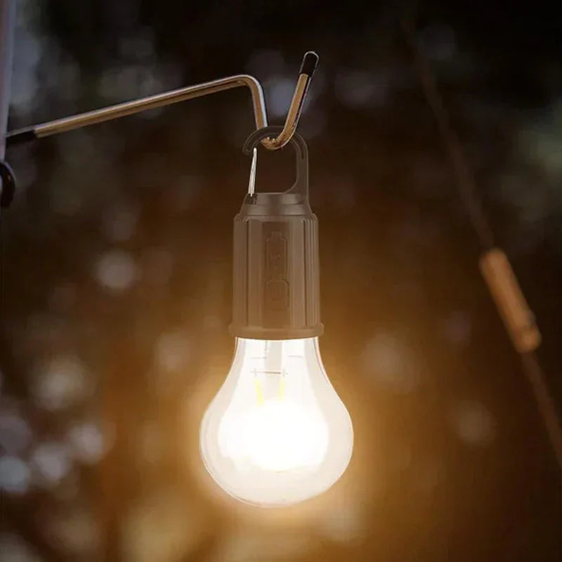 Ampoule LED vintage rechargeable et étanche - Parfaite pour le camping, le jardin et la maison