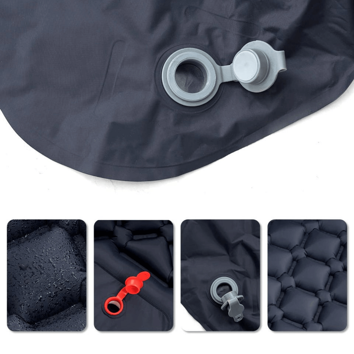 Materassino ultraleggero impermeabile con pompa integrata – Materasso da campeggio compatto per viaggi all'aperto, escursioni e trekking