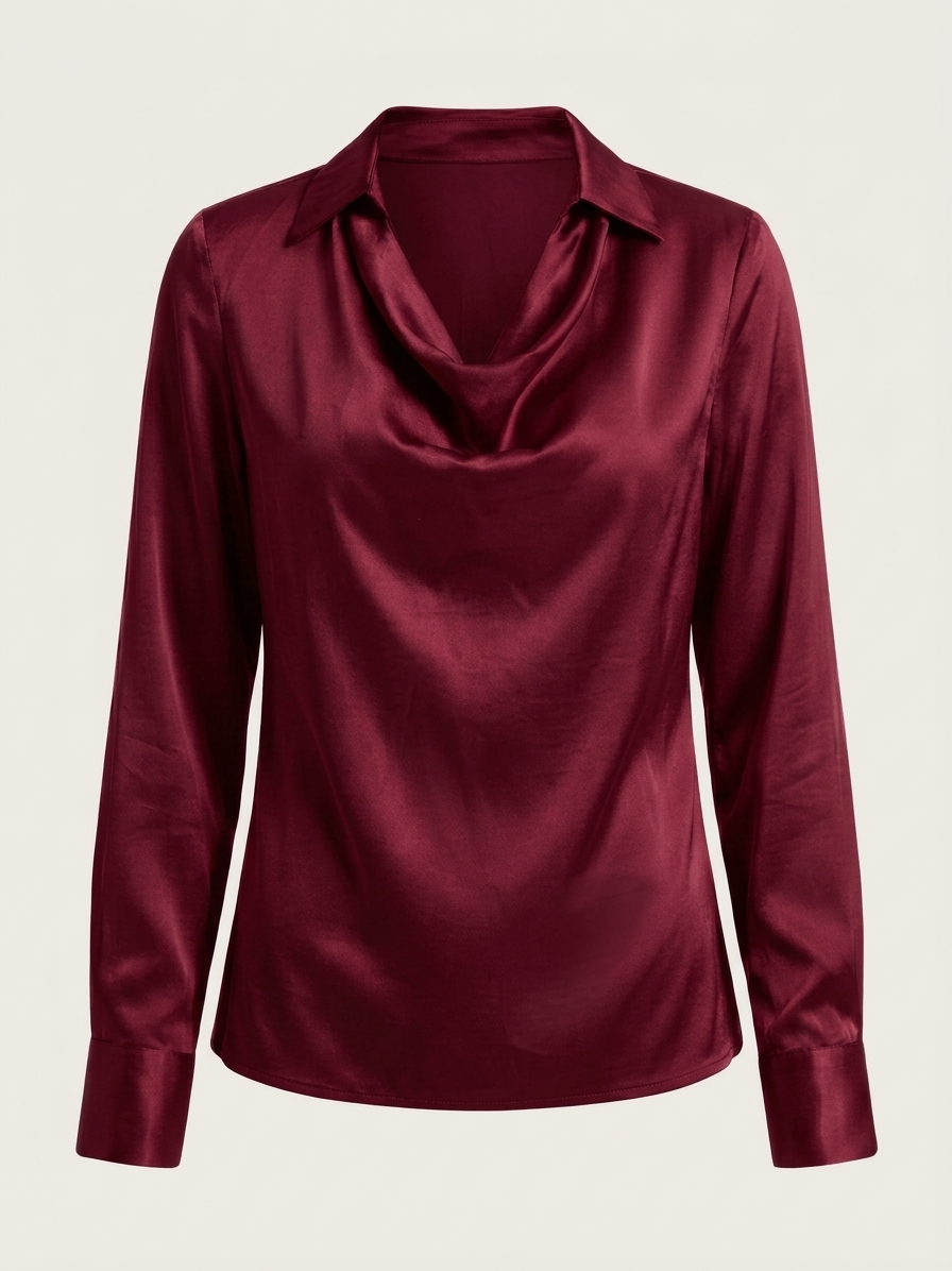 Blusa de tacto sedoso