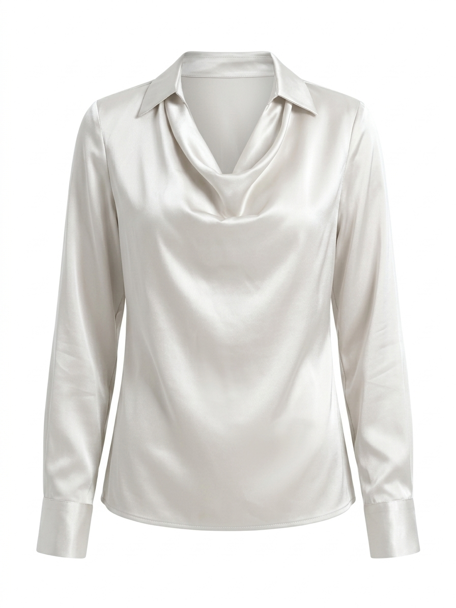 Blusa de tacto sedoso