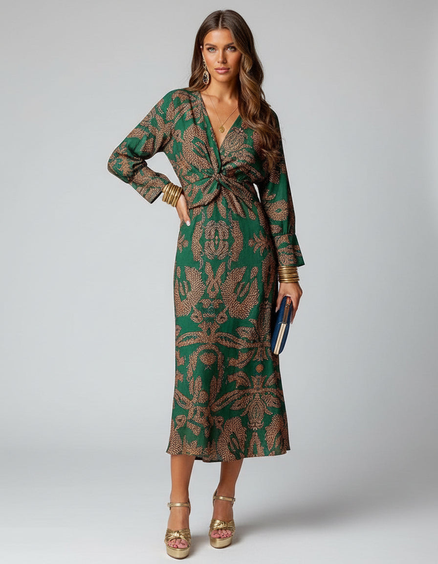 NOVA – Robe portefeuille bohème élégante sans effort