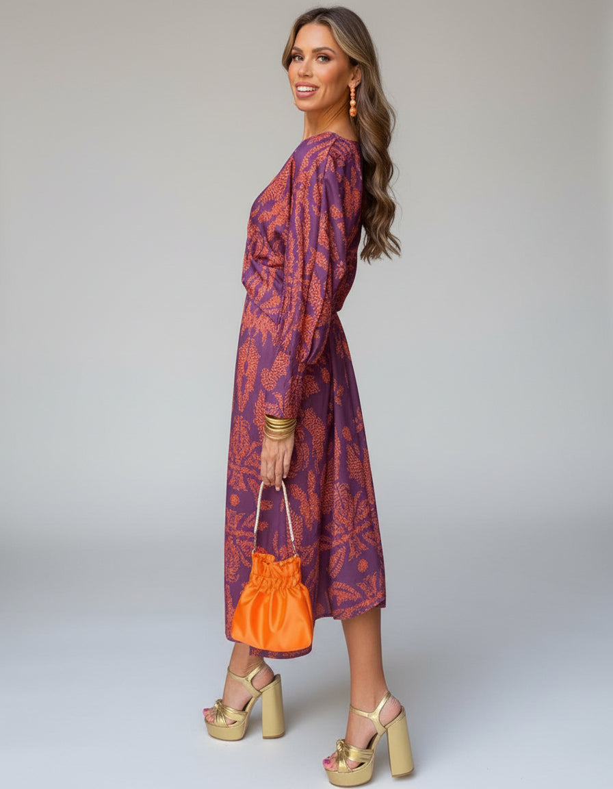 NOVA – Robe portefeuille bohème élégante sans effort