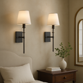 Set of 2 Wired Wall Lamps for Interior Lighting – Elegant Wall Lights for Above Mirrors, Beds and Bedroom Decor