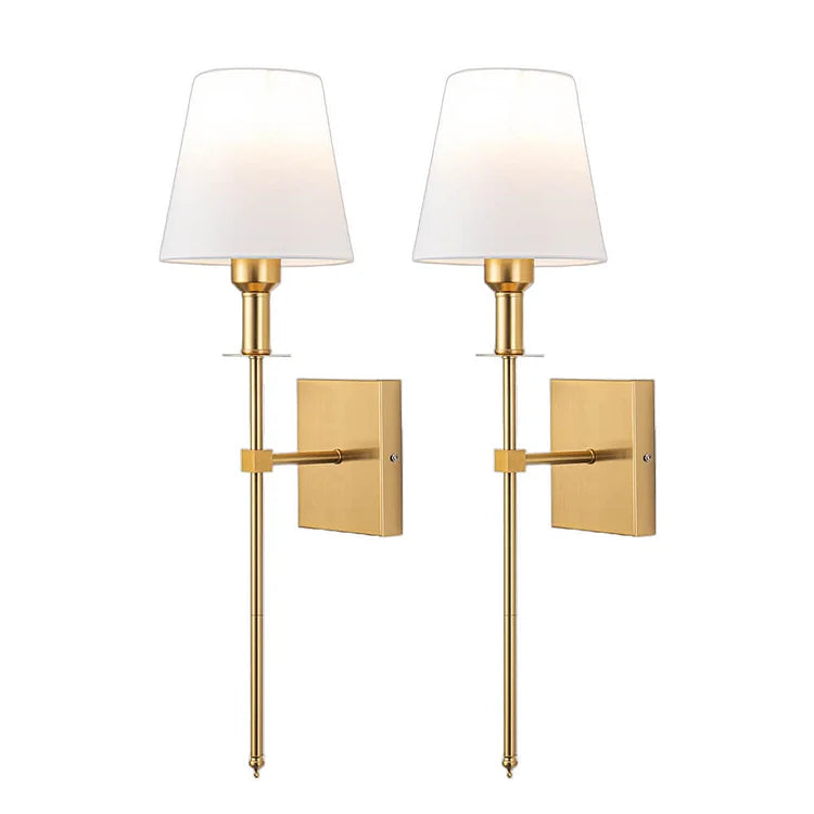 Set aus 2 kabelgebundenen Wandleuchten für die Innenbeleuchtung – Elegante Wandleuchten über Spiegeln, Betten und zur Schlafzimmereinrichtung