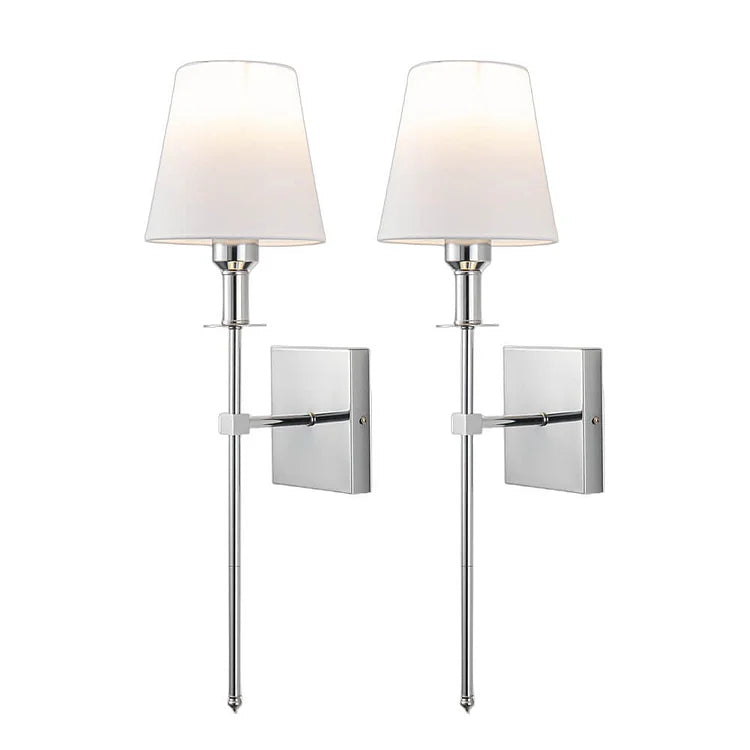Set aus 2 kabelgebundenen Wandleuchten für die Innenbeleuchtung – Elegante Wandleuchten über Spiegeln, Betten und zur Schlafzimmereinrichtung