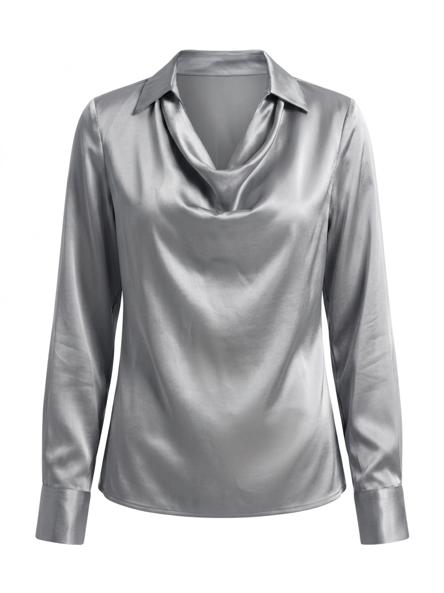 Blusa de tacto sedoso