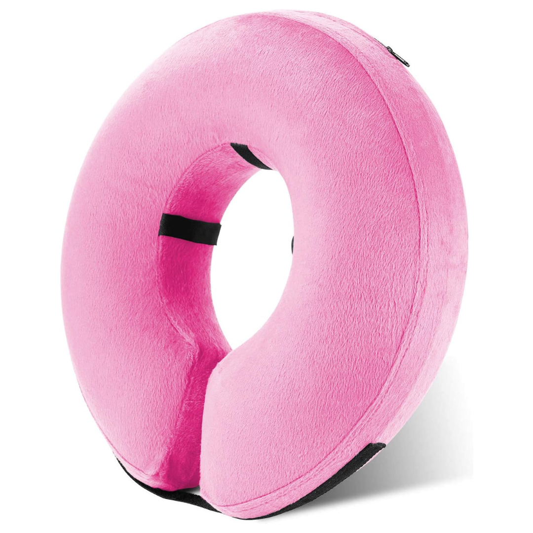 Collier gonflable de récupération pour chien après une opération - Alternative douce et confortable à la collerette pour les animaux