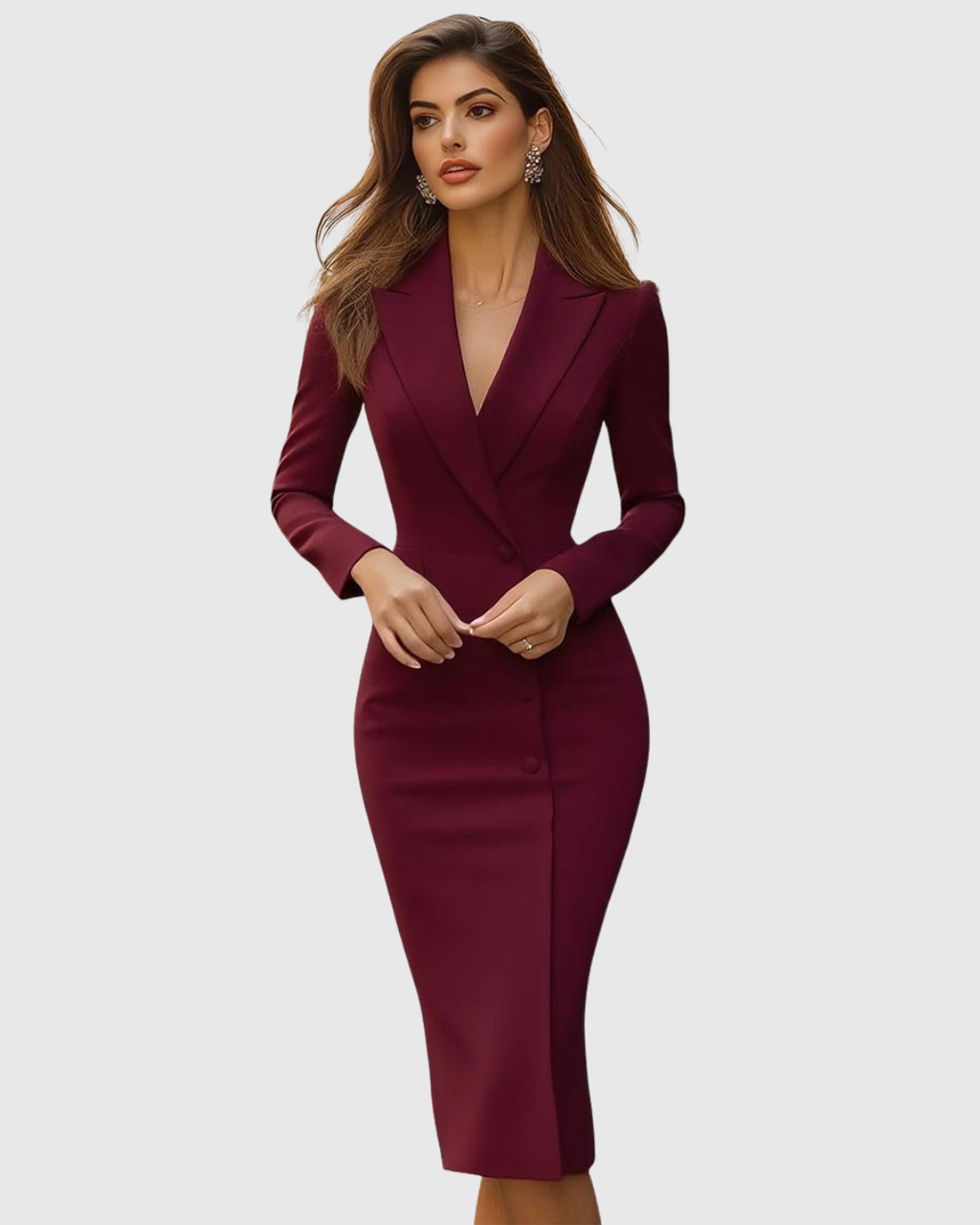 Seleneva | Robe midi chic et ajustée
