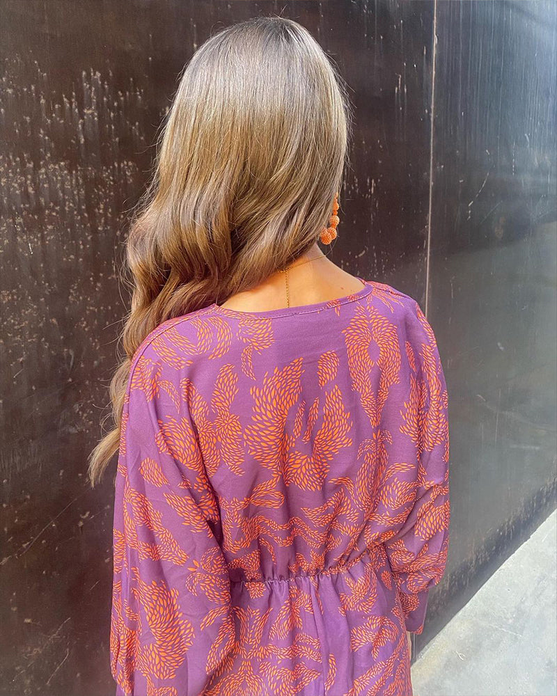 NOVA – Robe portefeuille bohème élégante sans effort