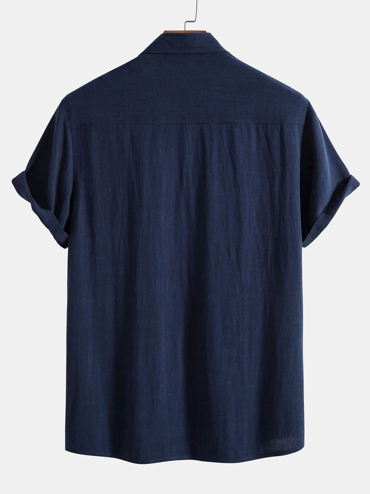 Conjunto de estilo lino para hombre para el verano - Conjunto a juego de camisa y pantalones cortos para vacaciones y ocasiones informales