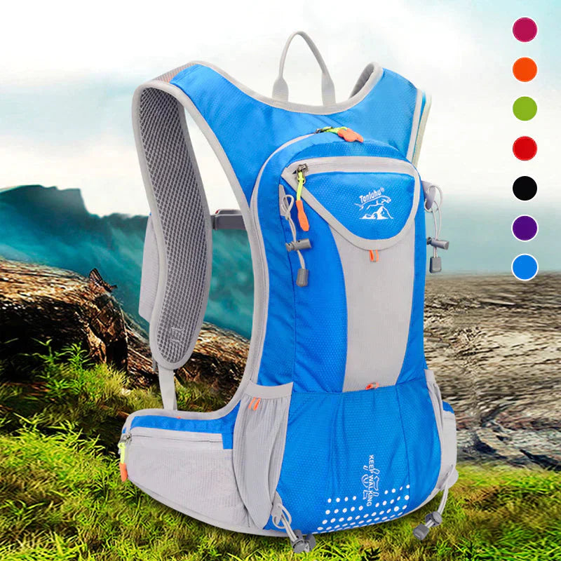 Sac à dos imperméable ultraléger avec poche à eau intégrée – Sac d’hydratation pour la randonnée, le vélo et les aventures en plein air