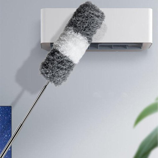 Plumeau extensible pour les zones en hauteur et difficiles d'accès – Outil de nettoyage réglable pour les plafonds, les étagères et la maison