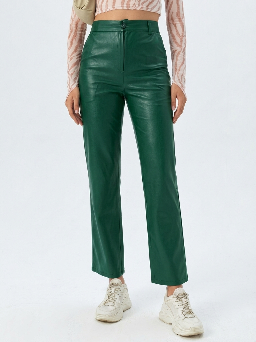 Pantaloni in ecopelle Noctra