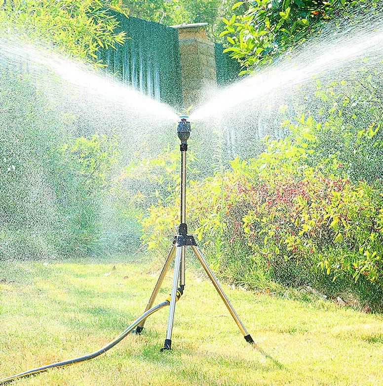 360°-Rotations-Gartensprinkler für Rasen- und Gartenpflege - Verstellbares Bewässerungssystem für eine effiziente Bewässerung im Außenbereich