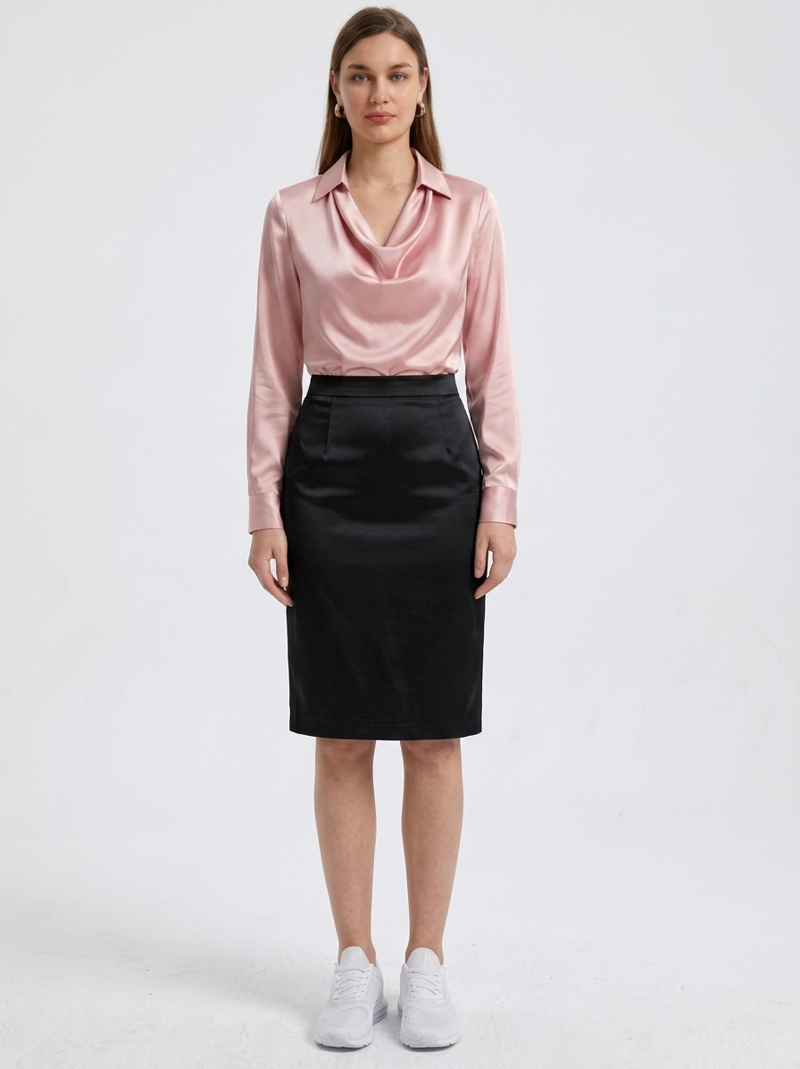 Blusa de tacto sedoso