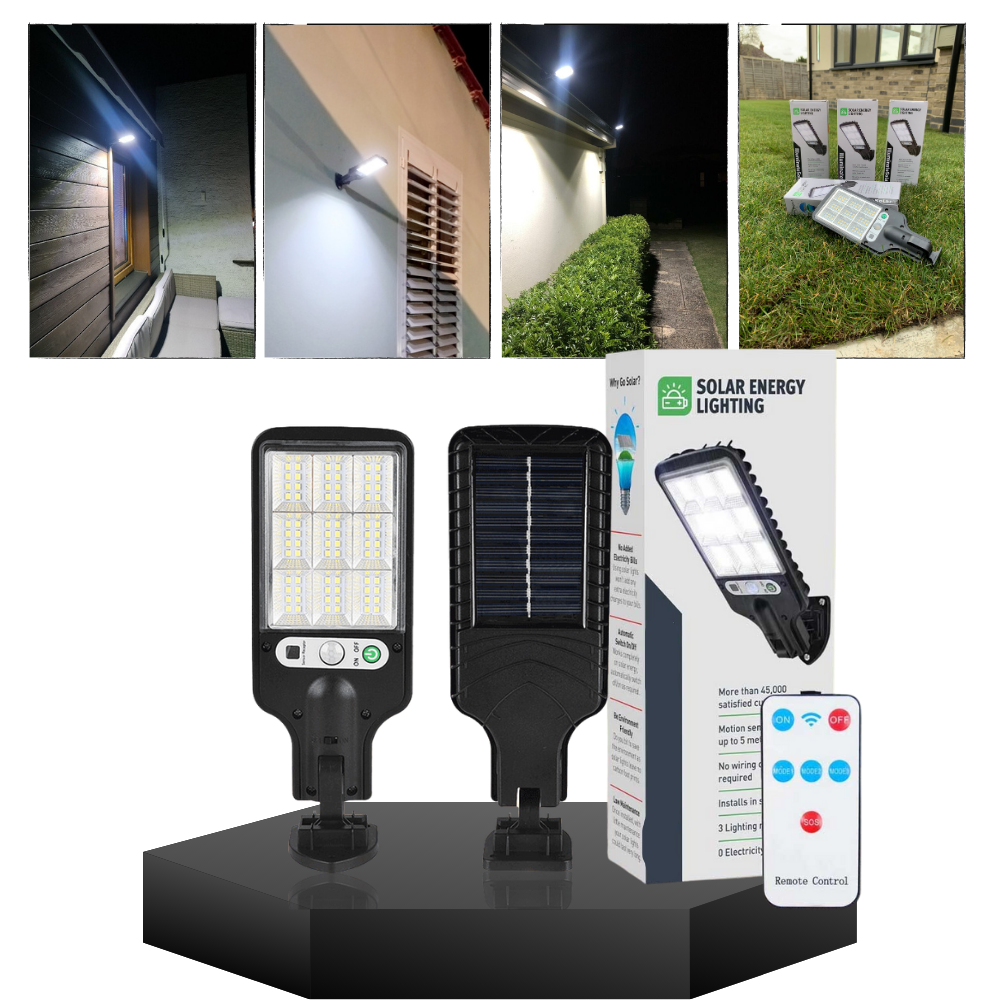Motion Sensor Solar LED Outdoor Light for Home Security – Automatic Wall Lighting for Garden, Pathways and Entrances