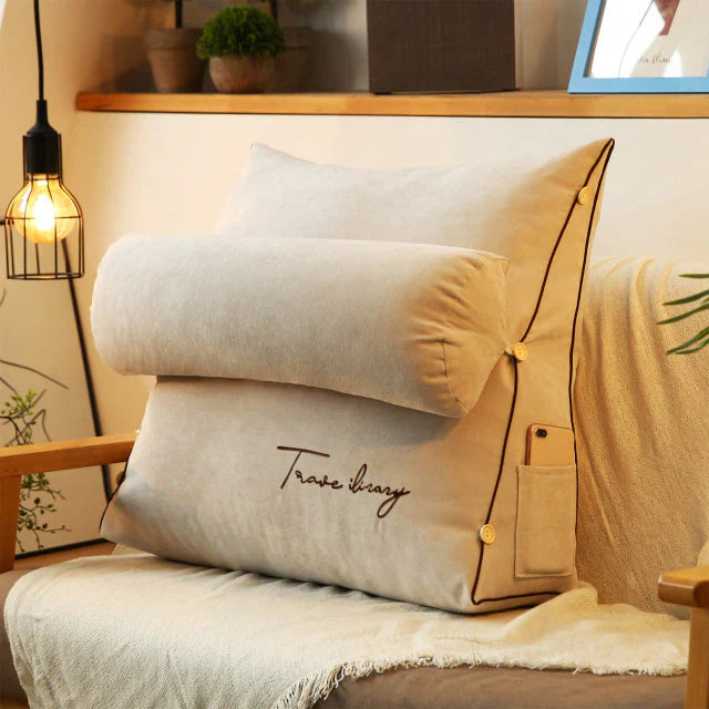 Coussin de soutien dorsal en forme de coin - Confort ultime