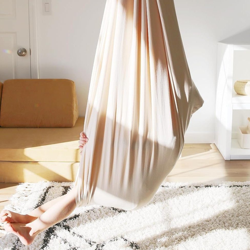 Balançoire sensorielle thérapeutique pour enfants - Siège suspendu apaisant en forme de cocon | Balançoire de compression intérieure pour la concentration, la relaxation et le soutien sensoriel