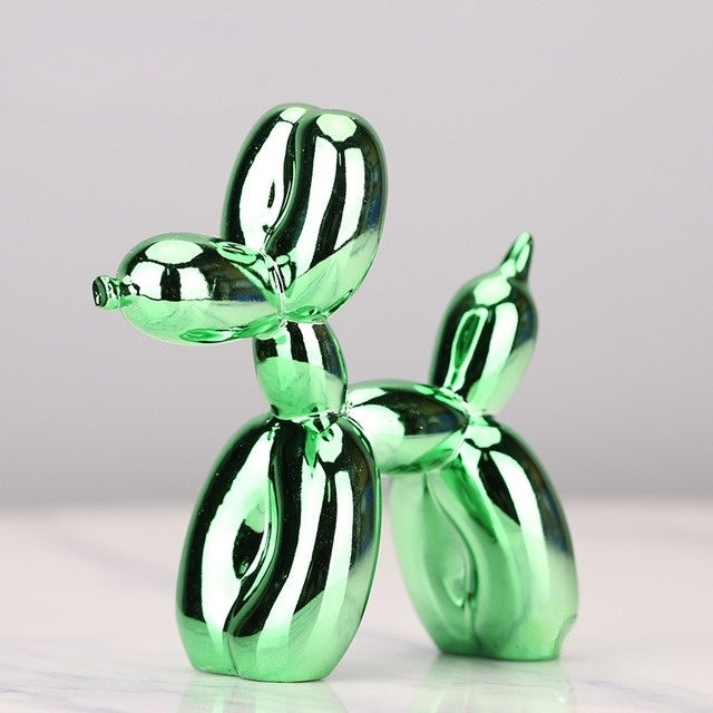 Escultura artística de perro globo para la decoración moderna del hogar – Figura decorativa divertida para la sala de estar, la oficina y las estanterías