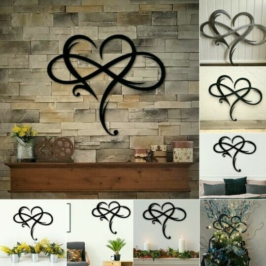 Unendliche Herz-Wandkunst - Zeitloses Liebesdesign