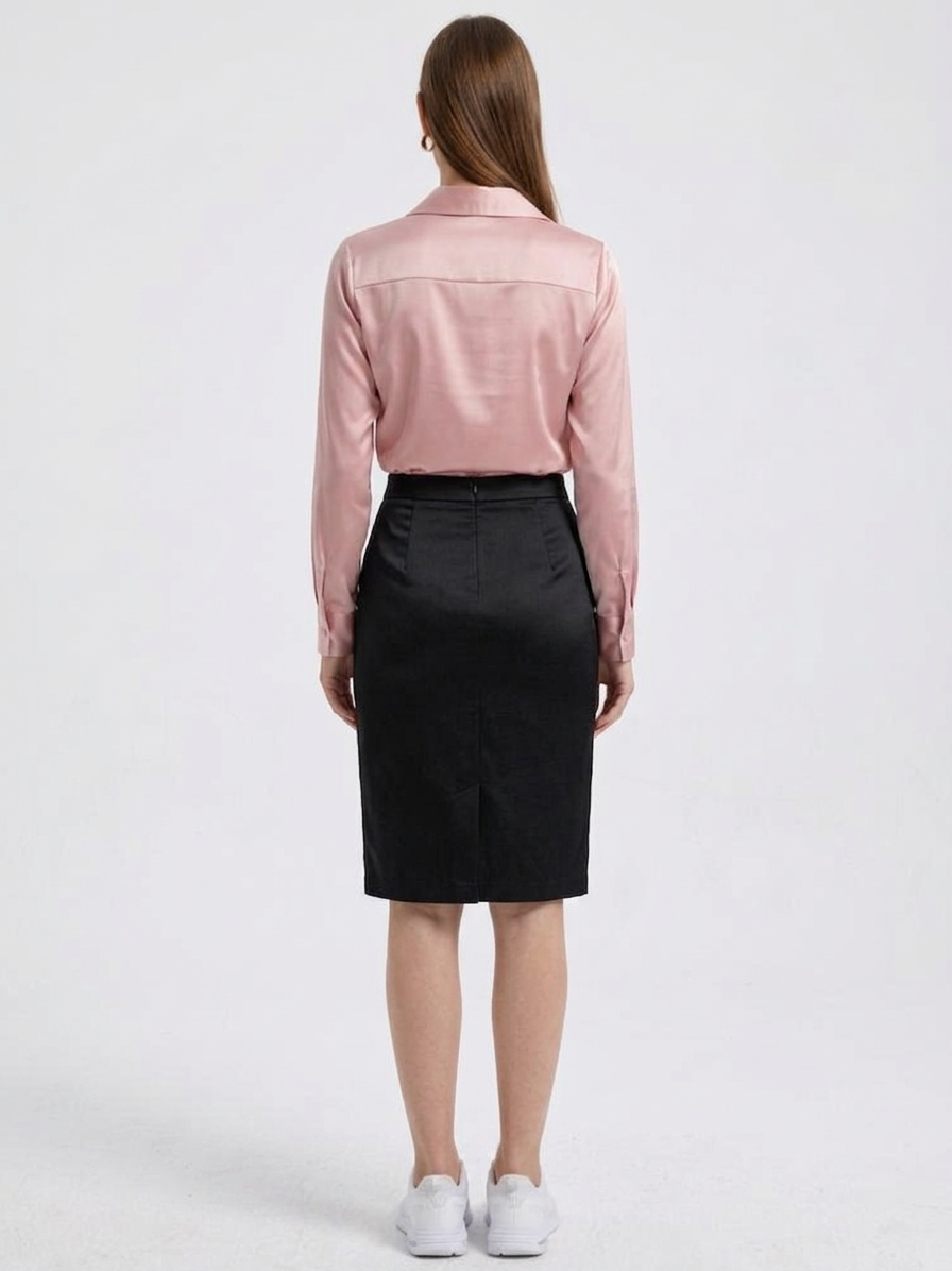 Blusa de tacto sedoso