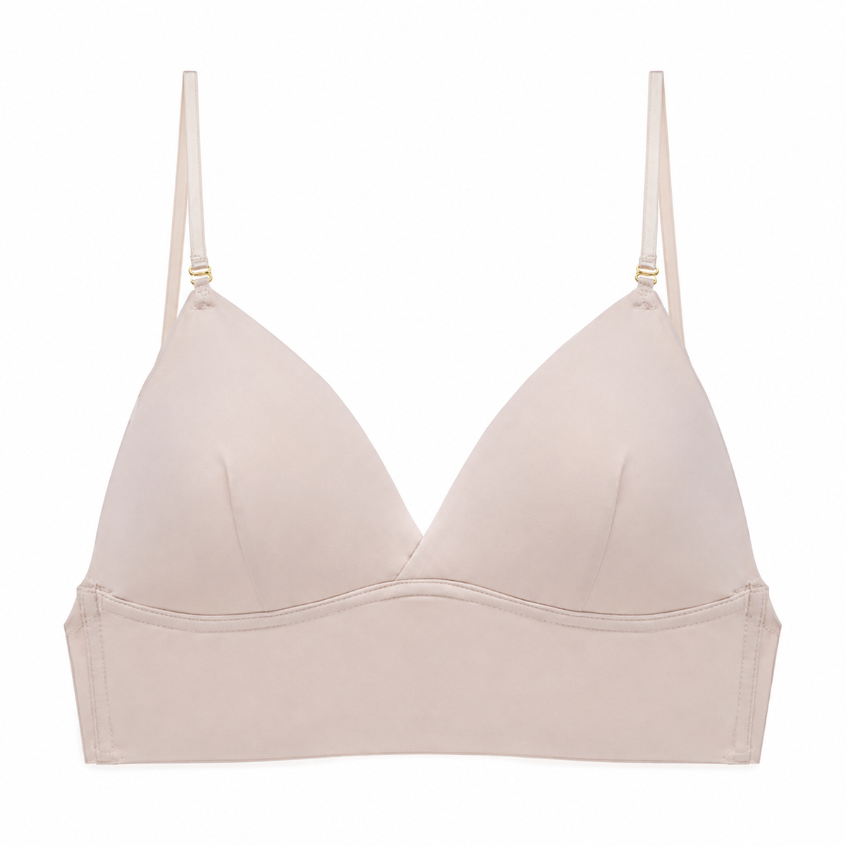 Wireless Low Back Bra Seamless Deep Convertible Strap Breathable Molded Cups