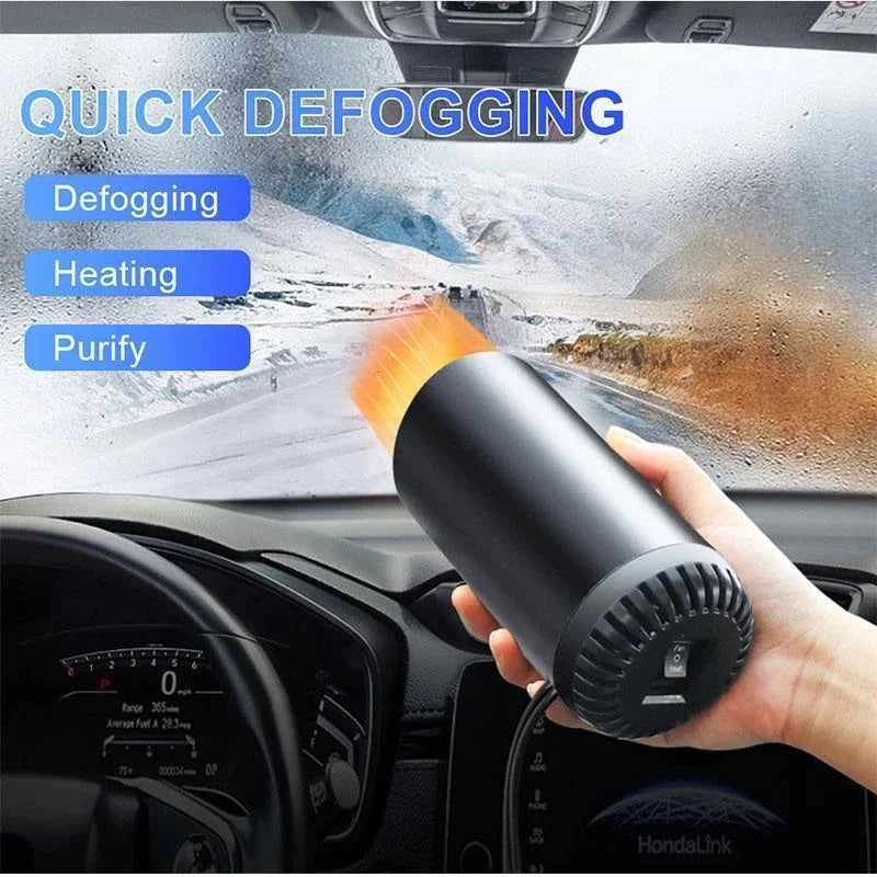 Chauffage de voiture portable et dégivreur de pare-brise – Appareil à chauffage rapide pour conduire en hiver et garder une bonne visibilité