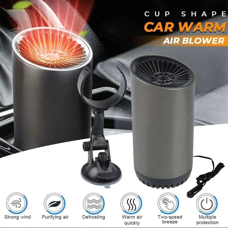 Chauffage de voiture portable et dégivreur de pare-brise – Appareil à chauffage rapide pour conduire en hiver et garder une bonne visibilité