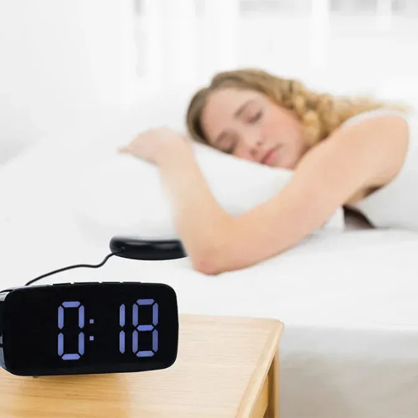 Vibrationswecker mit Bettschüttler – lauter Weckalarm für Langschläfer, Senioren und Tiefschläfer