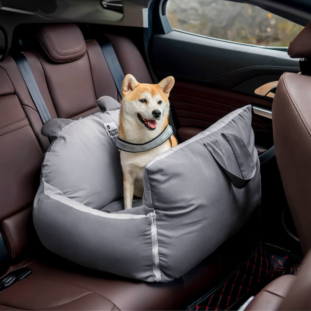Auto-Hundebett für sicheres Reisen – Bequemer Autositz für Haustiere auf der Rückbank und für tägliche Fahrten