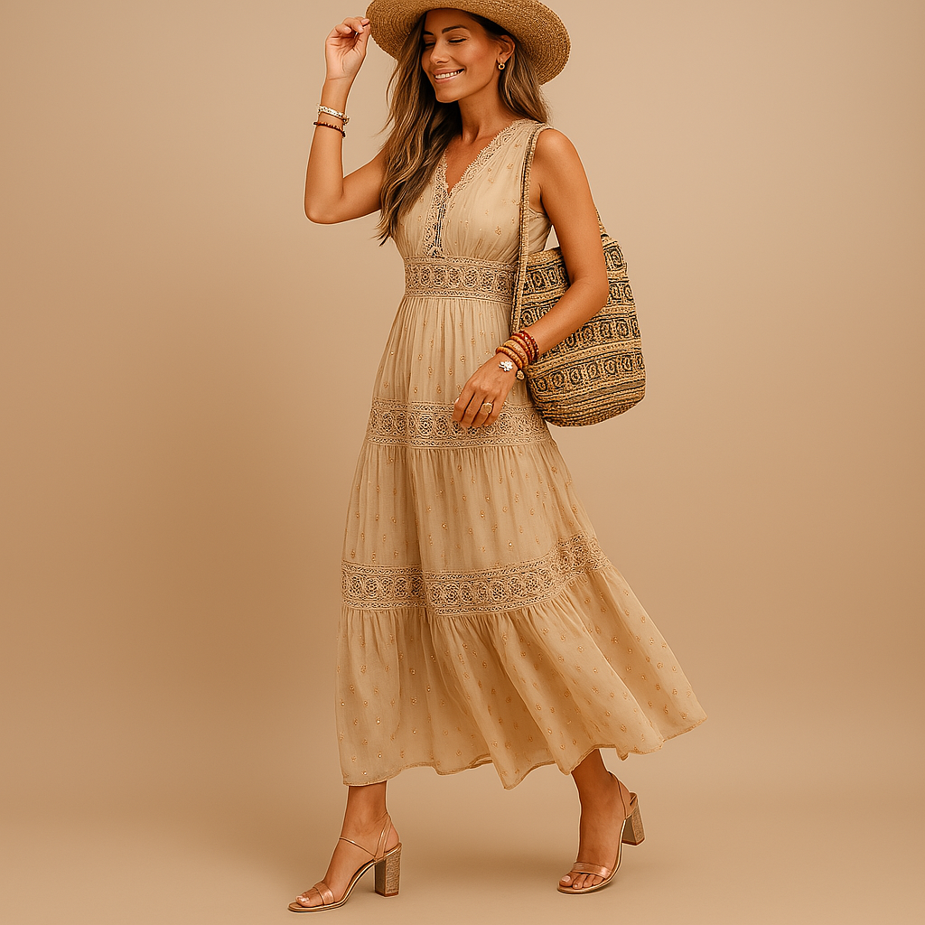 Sariah Bloom. – Women’s Boho Summer Dress with Ibiza-Inspired Style