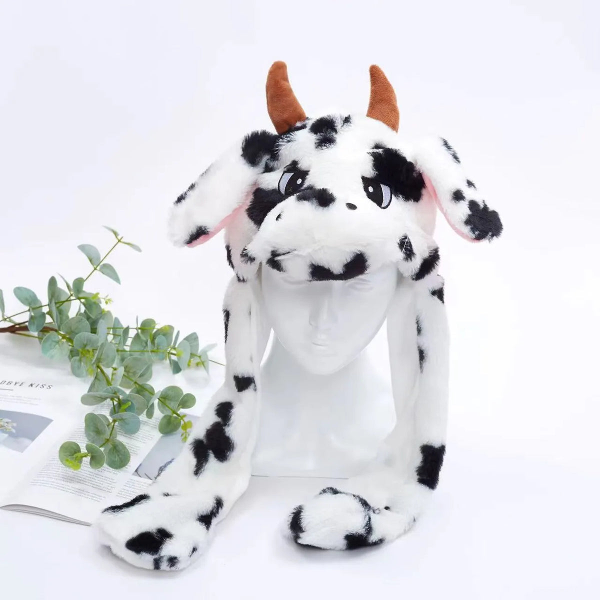 Interaktiver Hasenohrenhut für Kinder und Erwachsene – Niedlicher Plüschhut mit beweglichen Ohren zum Spielen, für Kostüme und als Geschenk