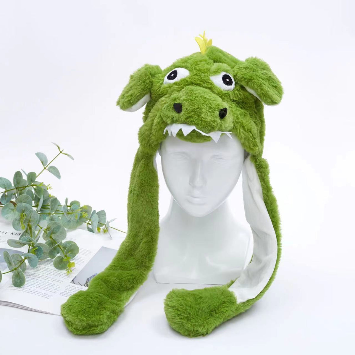 Interaktiver Hasenohrenhut für Kinder und Erwachsene – Niedlicher Plüschhut mit beweglichen Ohren zum Spielen, für Kostüme und als Geschenk