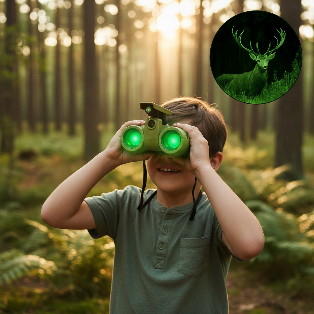 Children’s Exploration Binoculars – Lightweight Design for Day and Low-Light Adventures