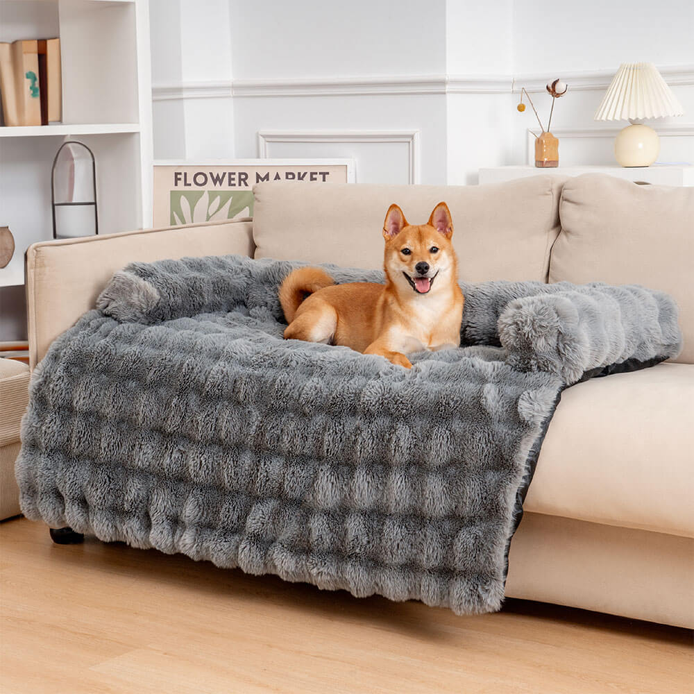 Gemütliches Plüsch-Hundebett für täglichen Komfort – weiches, stützendes Haustierbett zum Ausruhen, Schlafen und Entspannen