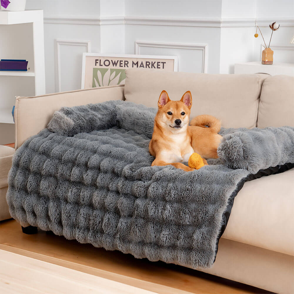 Gemütliches Plüsch-Hundebett für täglichen Komfort – weiches, stützendes Haustierbett zum Ausruhen, Schlafen und Entspannen