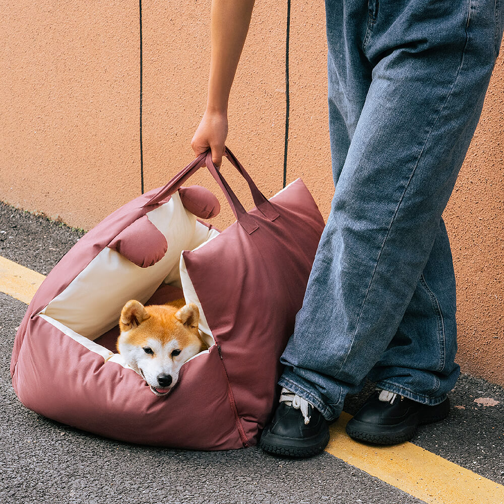 Auto-Hundebett für sicheres Reisen – Bequemer Autositz für Haustiere auf der Rückbank und für tägliche Fahrten